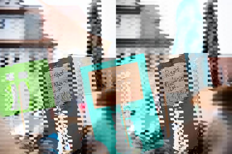 Council Housing Tenants Protest Sudden Rent Hike at City Hall Steps